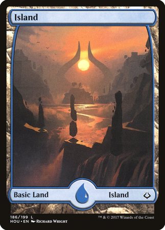 Island (186) - Full Art [Hour of Devastation] | Exor Games New Glasgow