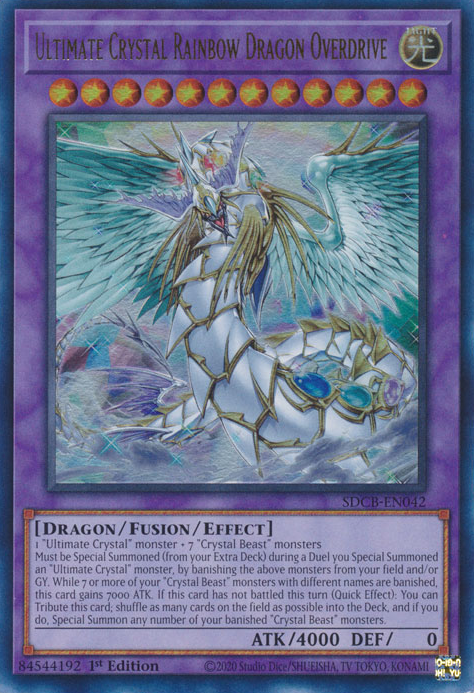 Ultimate Crystal Rainbow Dragon Overdrive [SDCB-EN042] Ultra Rare | Exor Games New Glasgow