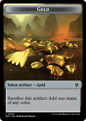 Gold // Lightning Rager Double-Sided Token [Murders at Karlov Manor Commander Tokens] | Exor Games New Glasgow