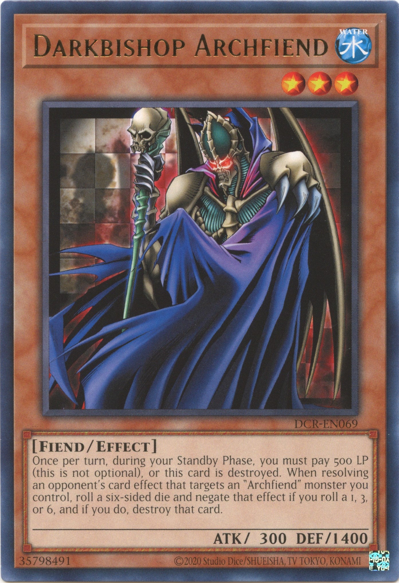 Darkbishop Archfiend (25th Anniversary) [DCR-EN069] Rare | Exor Games New Glasgow