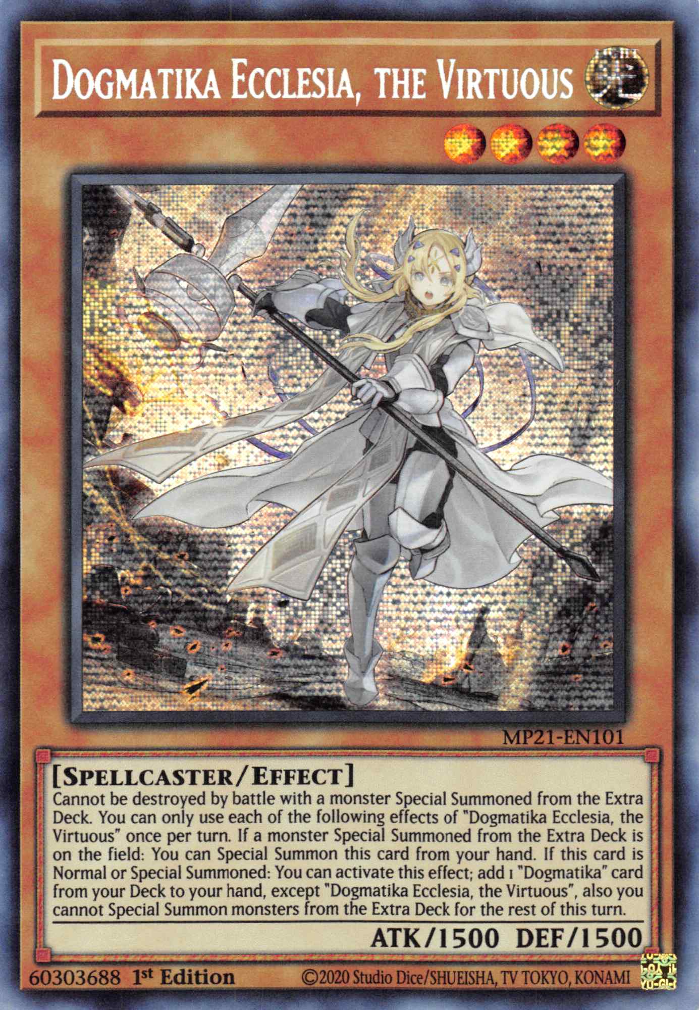 Dogmatika Ecclesia, the Virtuous [MP21-EN101] Prismatic Secret Rare | Exor Games New Glasgow