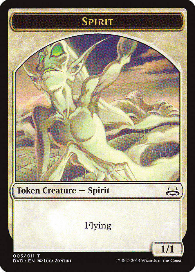 Spirit Token (Divine vs. Demonic) [Duel Decks Anthology Tokens] | Exor Games New Glasgow