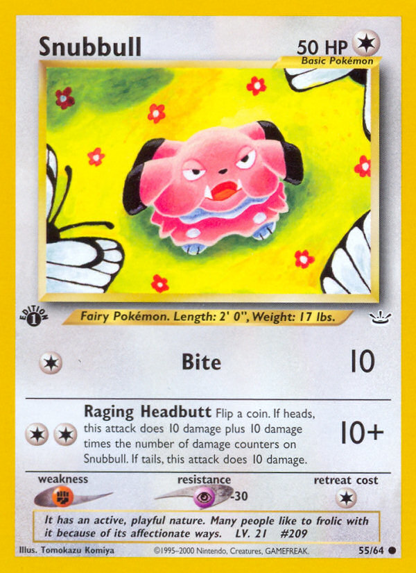 Snubbull (55/64) [Neo Revelation 1st Edition] | Exor Games New Glasgow