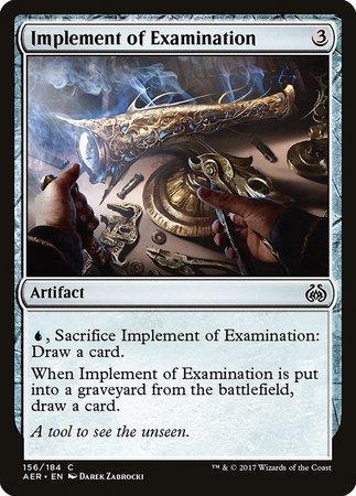 Implement of Examination [Aether Revolt] | Exor Games New Glasgow