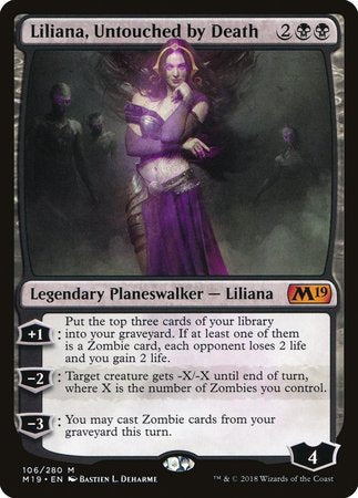 Liliana, Untouched by Death [Core Set 2019] | Exor Games New Glasgow