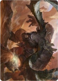 Moraug, Fury of Akoum Art Card [Zendikar Rising Art Series] | Exor Games New Glasgow