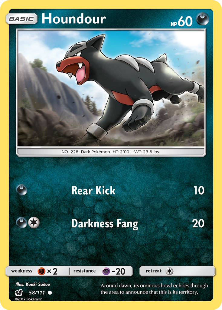 Houndour (58/111) [Sun & Moon: Crimson Invasion] | Exor Games New Glasgow