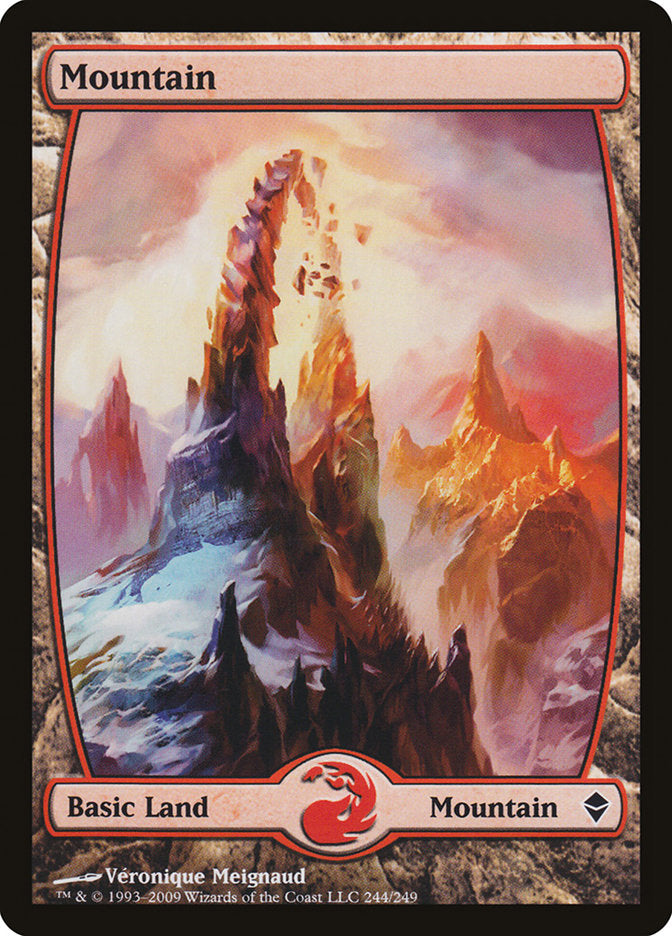 Mountain (244) [Zendikar] | Exor Games New Glasgow