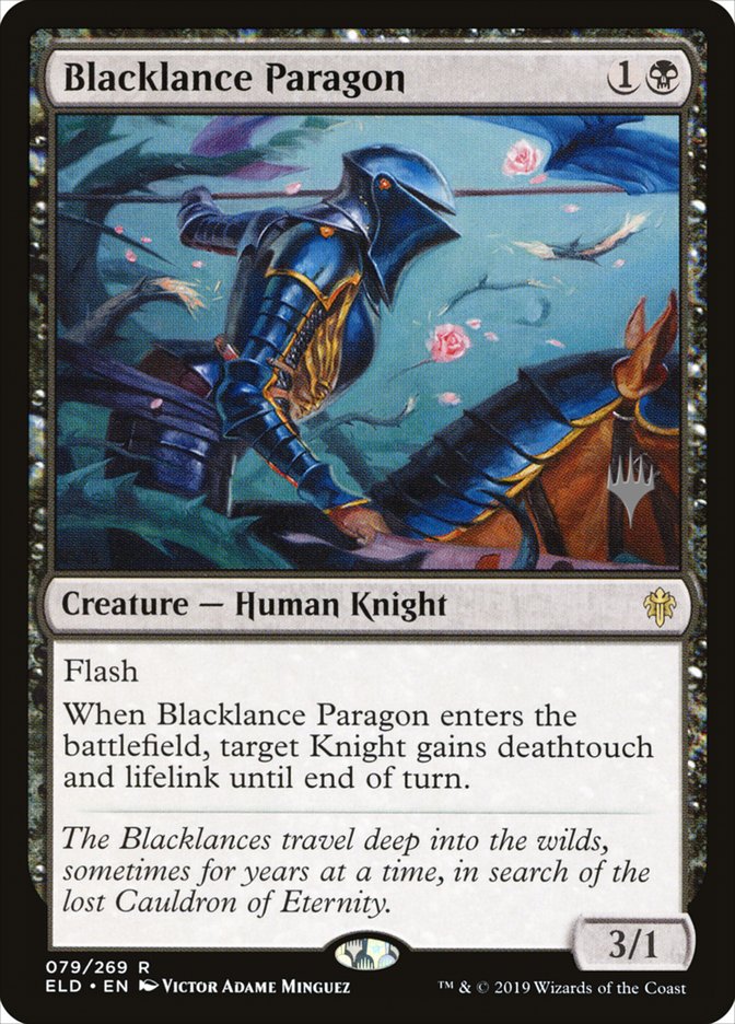 Blacklance Paragon (Promo Pack) [Throne of Eldraine Promos] | Exor Games New Glasgow