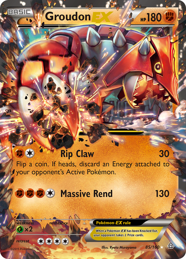 Groudon EX (85/160) [XY: Primal Clash] | Exor Games New Glasgow