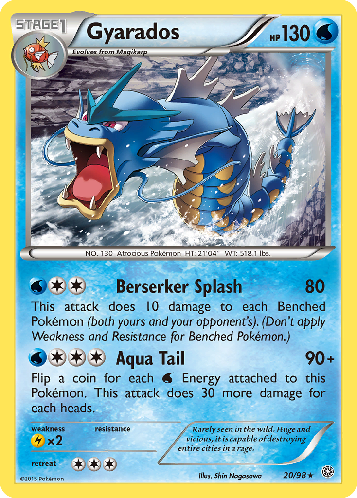 Gyarados (20/98) [XY: Ancient Origins] | Exor Games New Glasgow