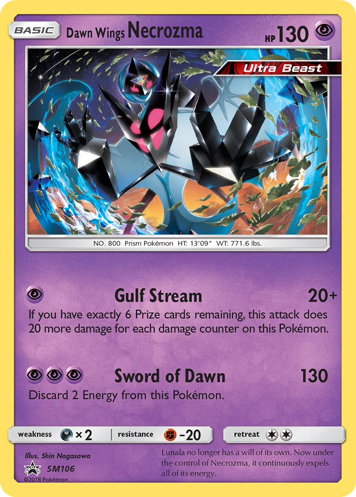 Dawn Wings Necrozma (SM106) [Sun & Moon: Black Star Promos] | Exor Games New Glasgow