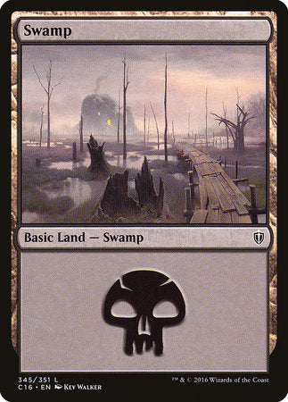 Swamp (345) [Commander 2016] | Exor Games New Glasgow