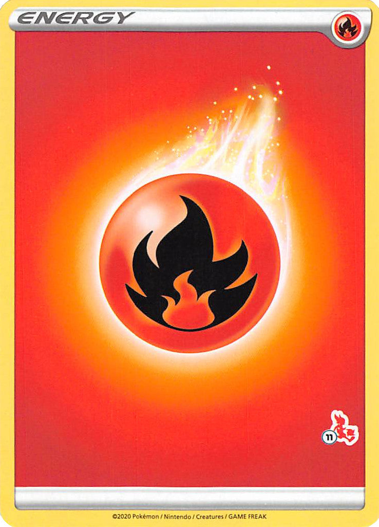 Fire Energy (Cinderace Stamp #11) [Battle Academy 2022] | Exor Games New Glasgow