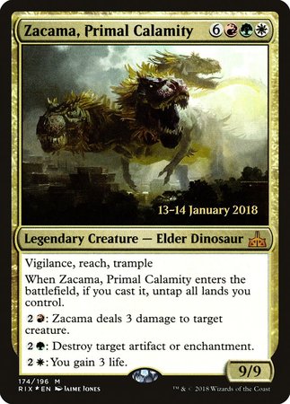 Zacama, Primal Calamity [Rivals of Ixalan Promos] | Exor Games New Glasgow