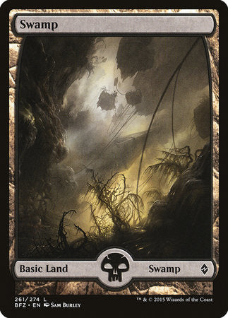 Swamp (261) - Full Art [Battle for Zendikar] | Exor Games New Glasgow