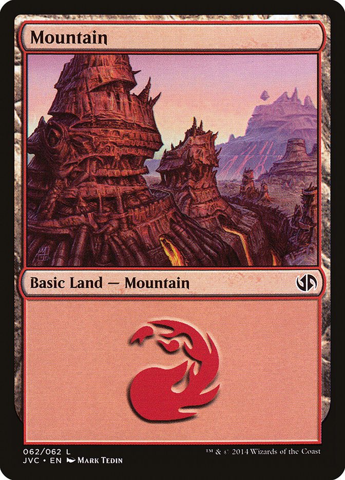 Mountain (62) [Duel Decks Anthology] | Exor Games New Glasgow