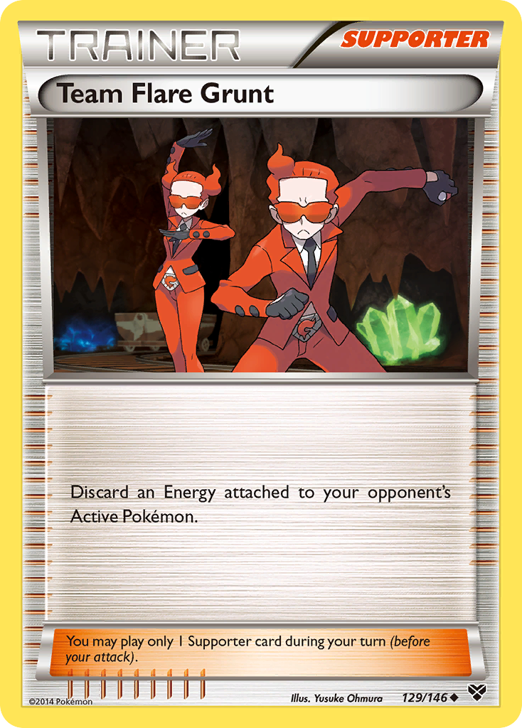 Team Flare Grunt (129/146) [XY: Base Set] | Exor Games New Glasgow