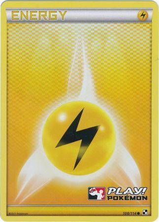 Lightning Energy (108/114) (Play Pokemon Promo) [Black & White: Base Set] | Exor Games New Glasgow