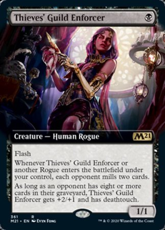 Thieves' Guild Enforcer (Extended Art) [Core Set 2021] | Exor Games New Glasgow