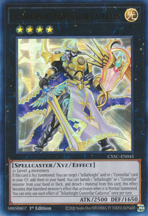 Tellarknight Constellar Caduceus [CYAC-EN045] Ultra Rare | Exor Games New Glasgow