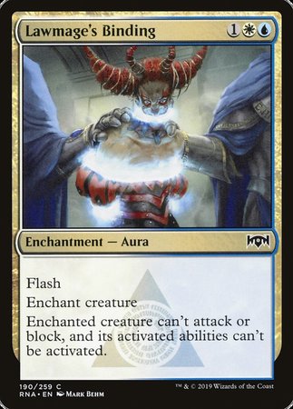 Lawmage's Binding [Ravnica Allegiance] | Exor Games New Glasgow
