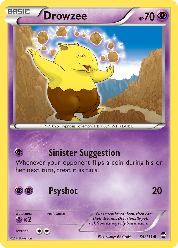 Drowzee (35/111) [XY: Furious Fists] | Exor Games New Glasgow