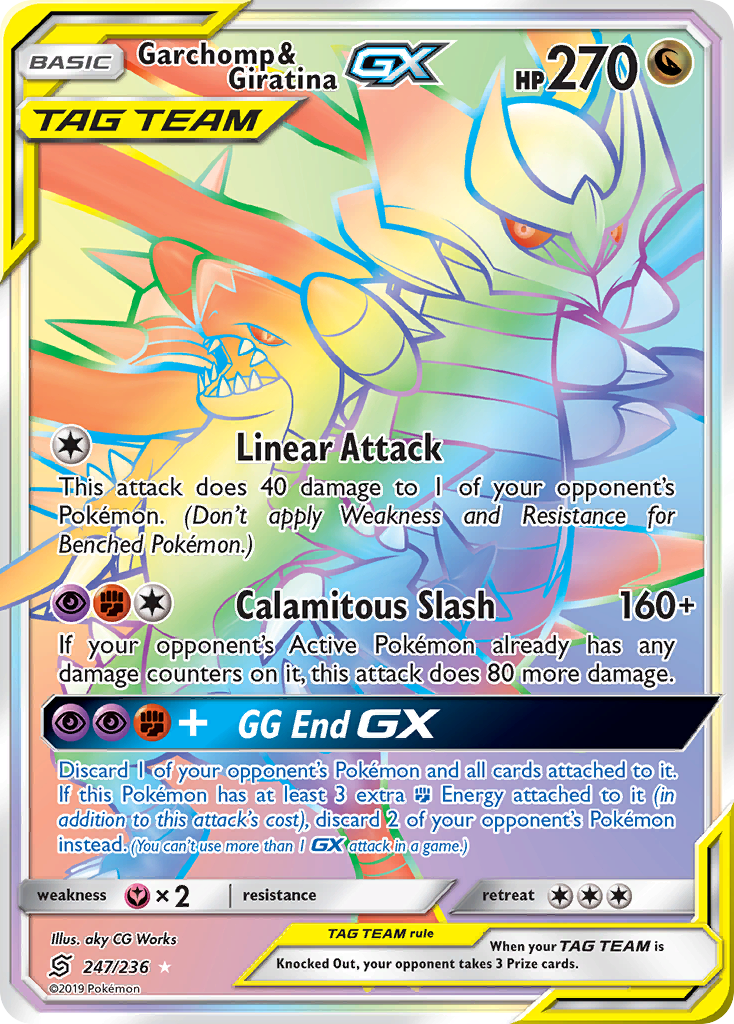 Garchomp & Giratina GX (247/236) [Sun & Moon: Unified Minds] | Exor Games New Glasgow