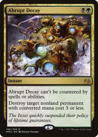 Abrupt Decay [Modern Masters 2017] | Exor Games New Glasgow