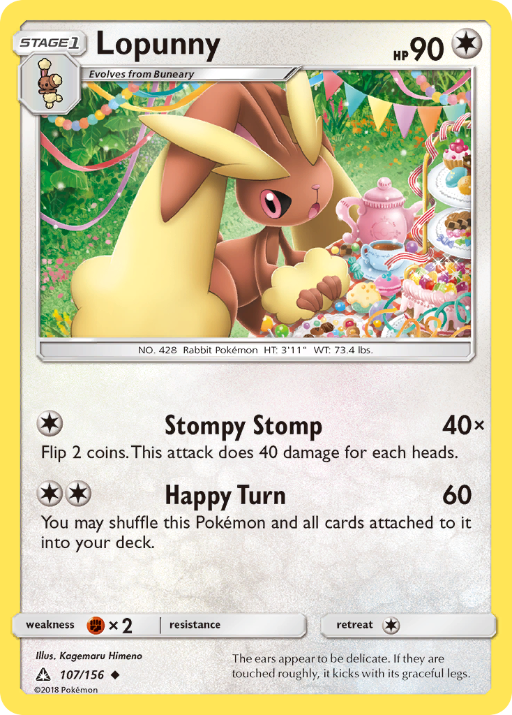 Lopunny (107/156) [Sun & Moon: Ultra Prism] | Exor Games New Glasgow