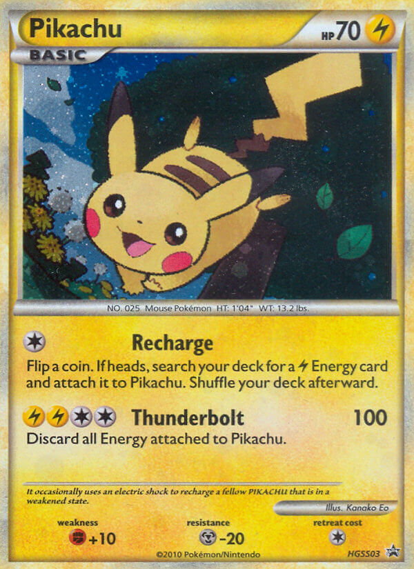 Pikachu (HGSS03) [HeartGold & SoulSilver: Black Star Promos] | Exor Games New Glasgow