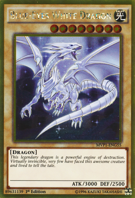 Blue-Eyes White Dragon [MVP1-ENG55] Gold Rare | Exor Games New Glasgow