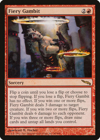 Fiery Gambit [Mirrodin] | Exor Games New Glasgow