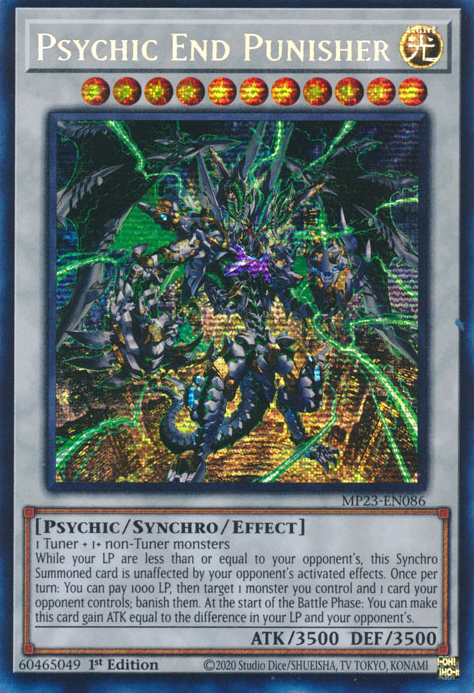 Psychic End Punisher [MP23-EN086] Prismatic Secret Rare | Exor Games New Glasgow