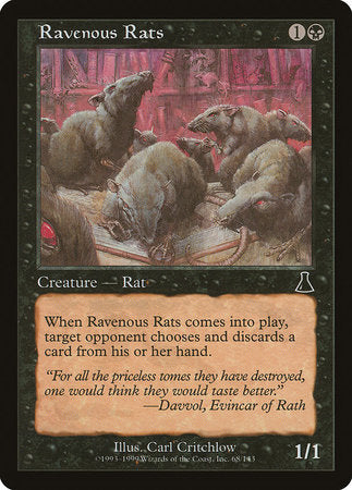 Ravenous Rats [Urza's Destiny] | Exor Games New Glasgow