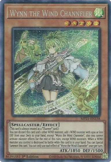 Wynn the Wind Channeler [MP21-EN158] Prismatic Secret Rare | Exor Games New Glasgow