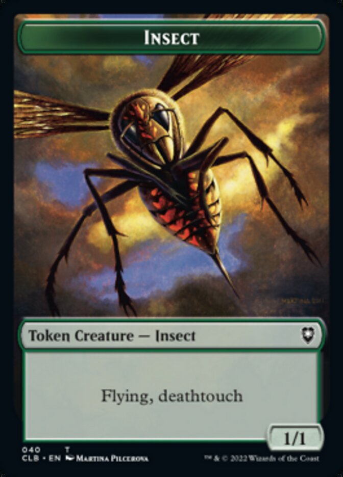 Spider // Insect Double-sided Token [Commander Legends: Battle for Baldur's Gate Tokens] | Exor Games New Glasgow