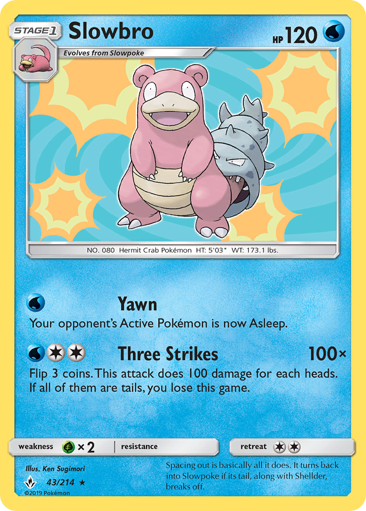 Slowbro (43/214) [Sun & Moon: Unbroken Bonds] | Exor Games New Glasgow
