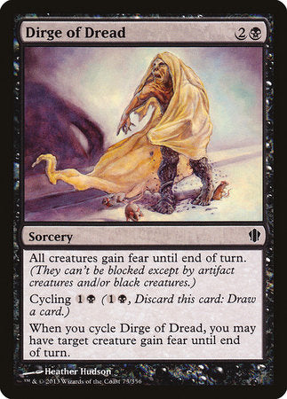 Dirge of Dread [Commander 2013] | Exor Games New Glasgow