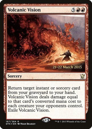 Volcanic Vision [Dragons of Tarkir Promos] | Exor Games New Glasgow