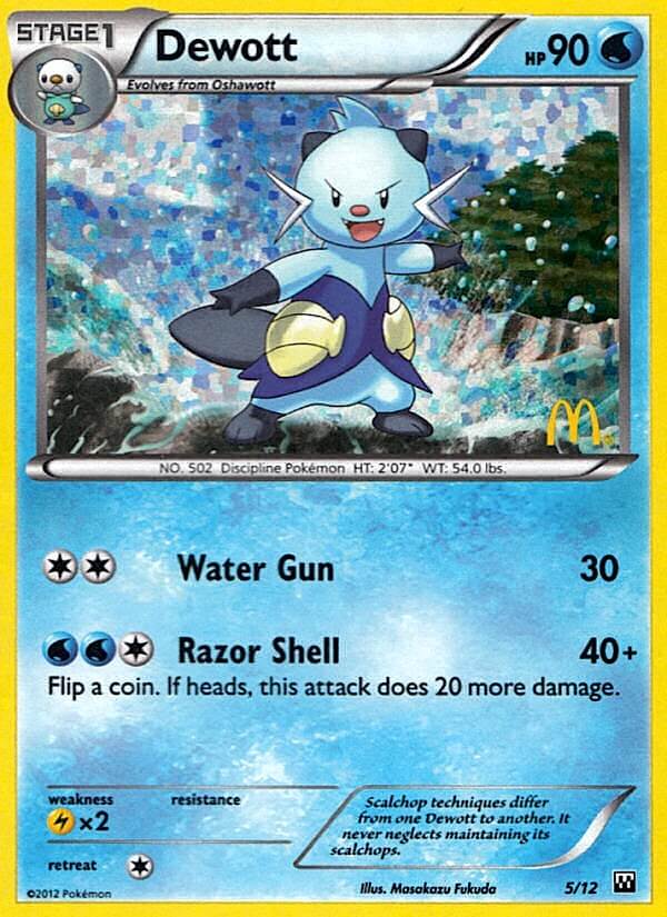 Dewott (5/12) [McDonald's Promos: 2012 Collection] | Exor Games New Glasgow