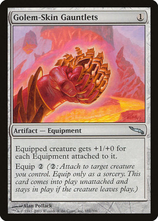 Golem-Skin Gauntlets [Mirrodin] | Exor Games New Glasgow