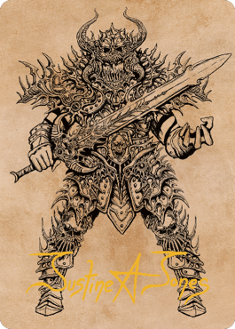 Sarevok, Deathbringer Art Card (Gold-Stamped Signature) [Commander Legends: Battle for Baldur's Gate Art Series] | Exor Games New Glasgow