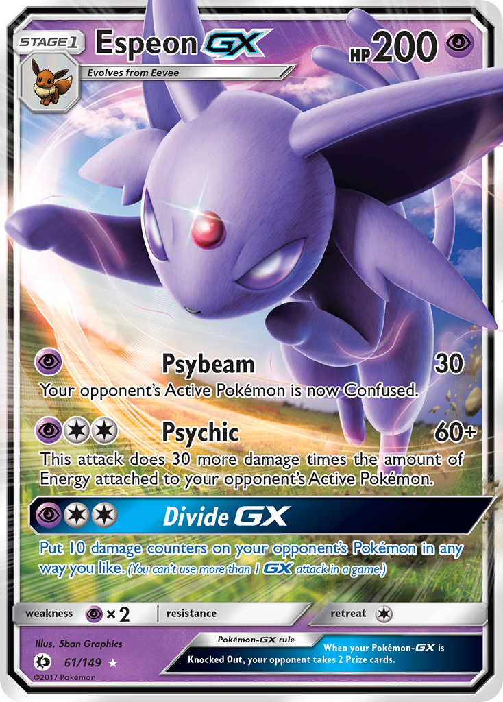 Espeon GX (61/149) [Sun & Moon: Base Set] | Exor Games New Glasgow