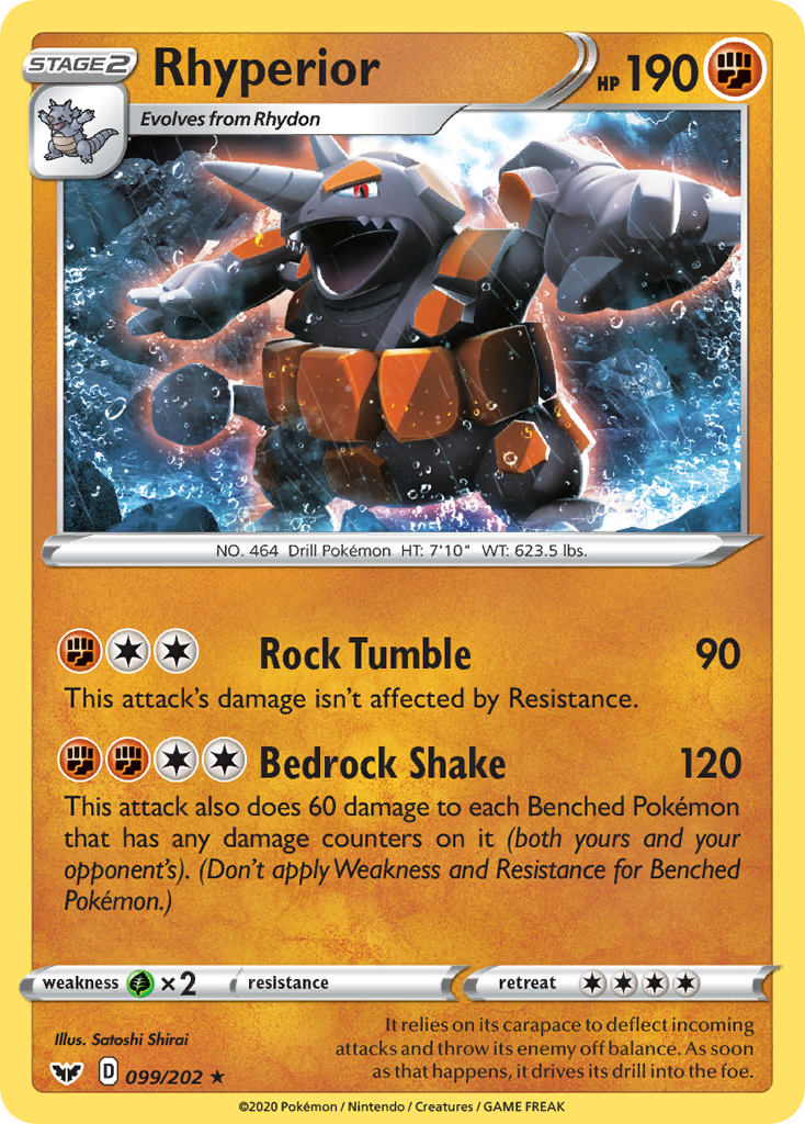 Rhyperior (099/202) [Sword & Shield: Base Set] | Exor Games New Glasgow