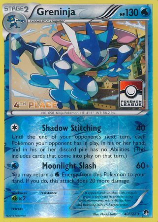 Greninja (40/122) (League Promo 4th Place) [XY: BREAKpoint] | Exor Games New Glasgow