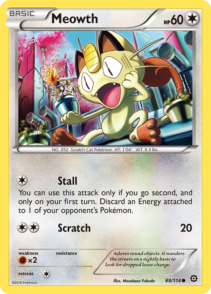 Meowth (88/114) [XY: Steam Siege] | Exor Games New Glasgow