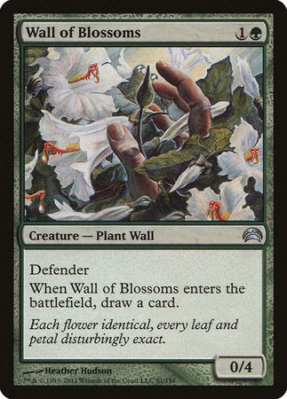 Wall of Blossoms [Planechase 2012] | Exor Games New Glasgow