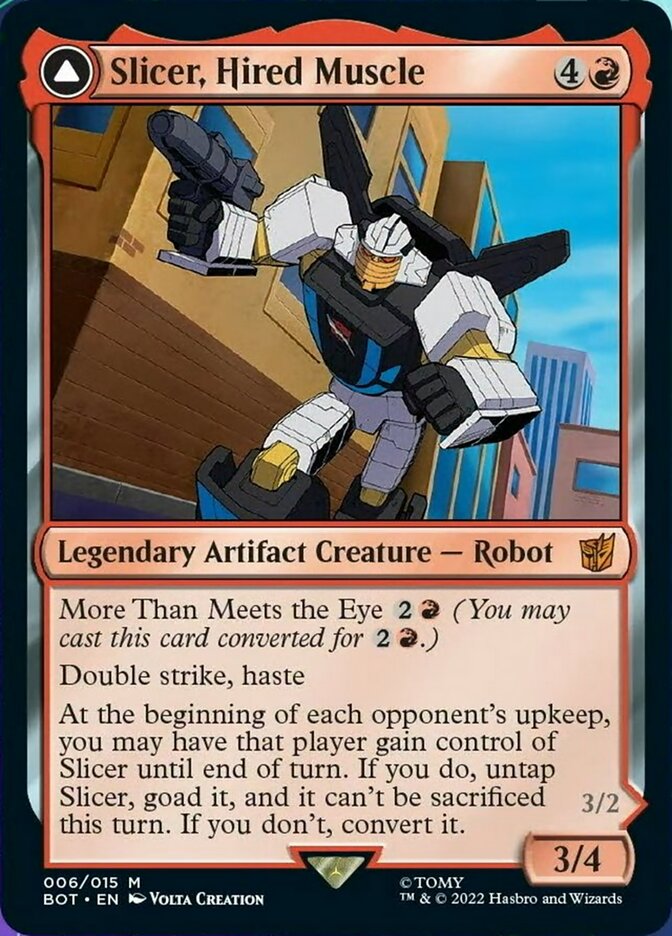 Slicer, Hired Muscle // Slicer, High-Speed Antagonist [Universes Beyond: Transformers] | Exor Games New Glasgow