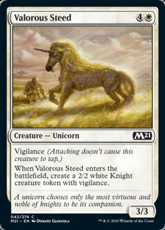 Valorous Steed [Core Set 2021] | Exor Games New Glasgow